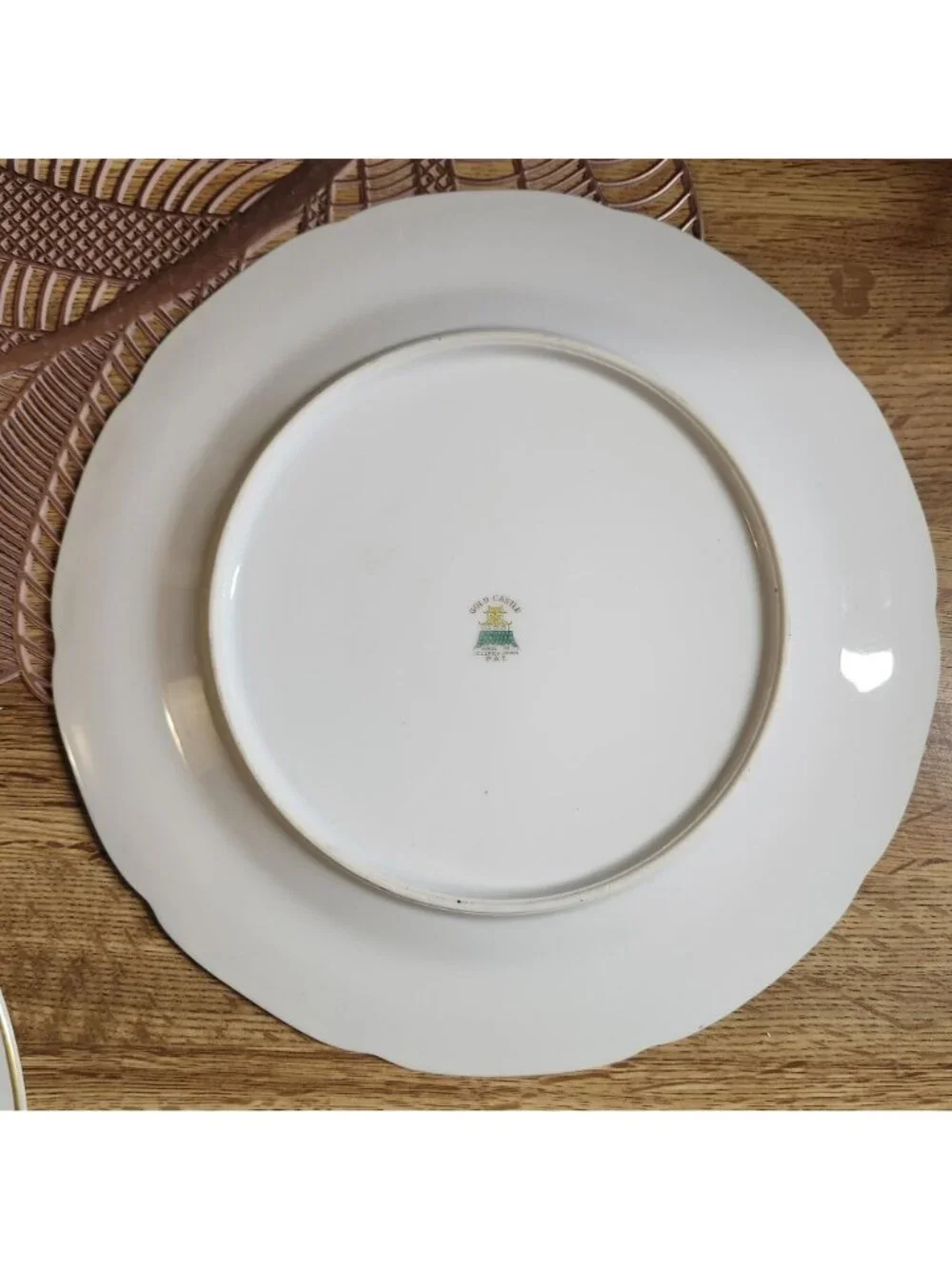 Mismatched Bright and Colorful China Dinner Plates Floral Set of 4 Porcelain